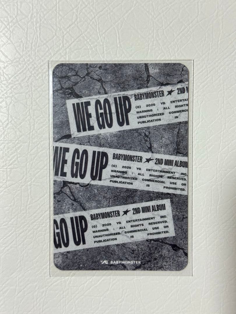 BABYMONSTER we go up サノク　トレカ　事前収録 アヒョン