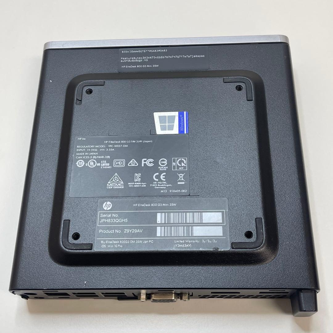ミニPC #573 HP EliteDesk 800 G3 i5 8 Office2021