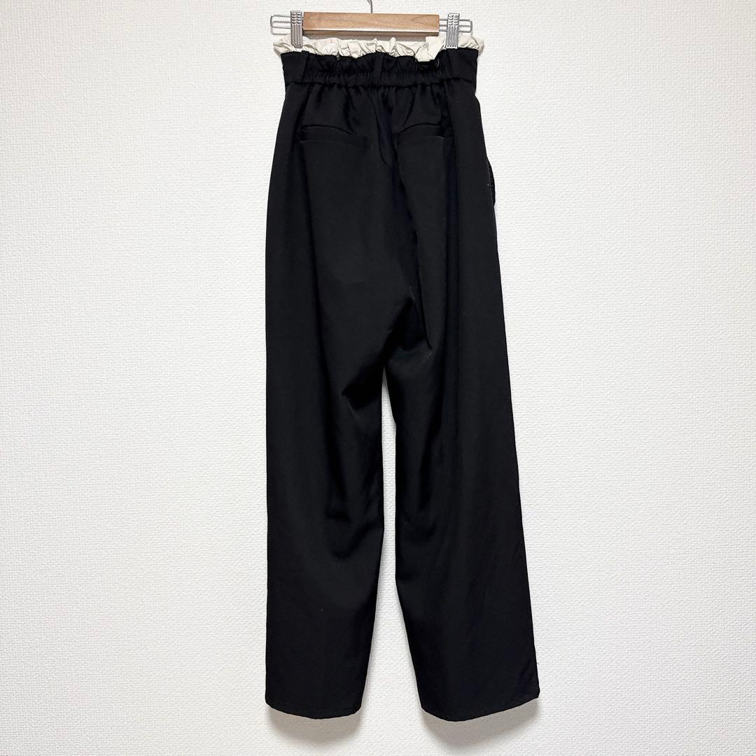 【美品】CAPRICIEUX LE'MAGE フリルウエストパンツ S