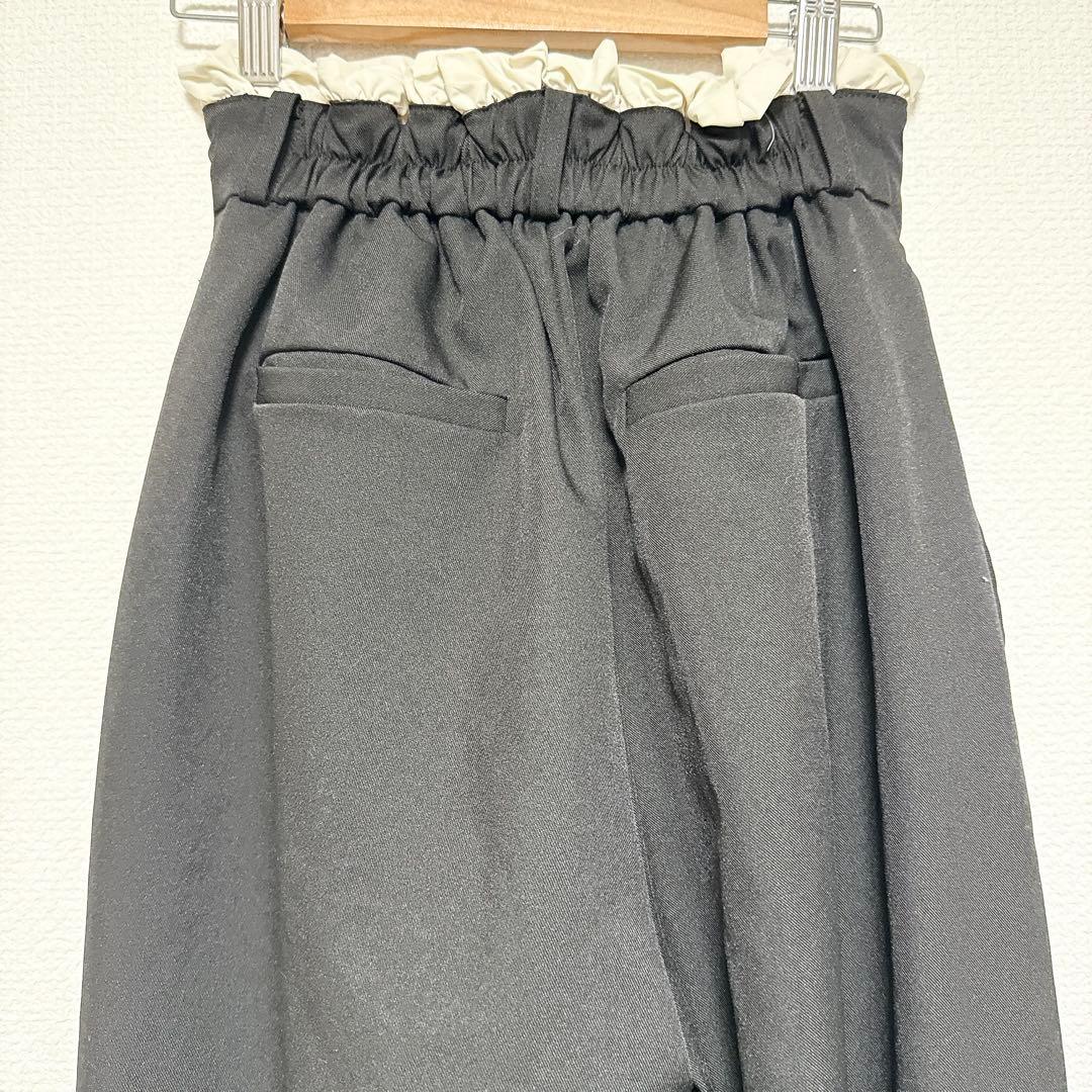 【美品】CAPRICIEUX LE'MAGE フリルウエストパンツ S