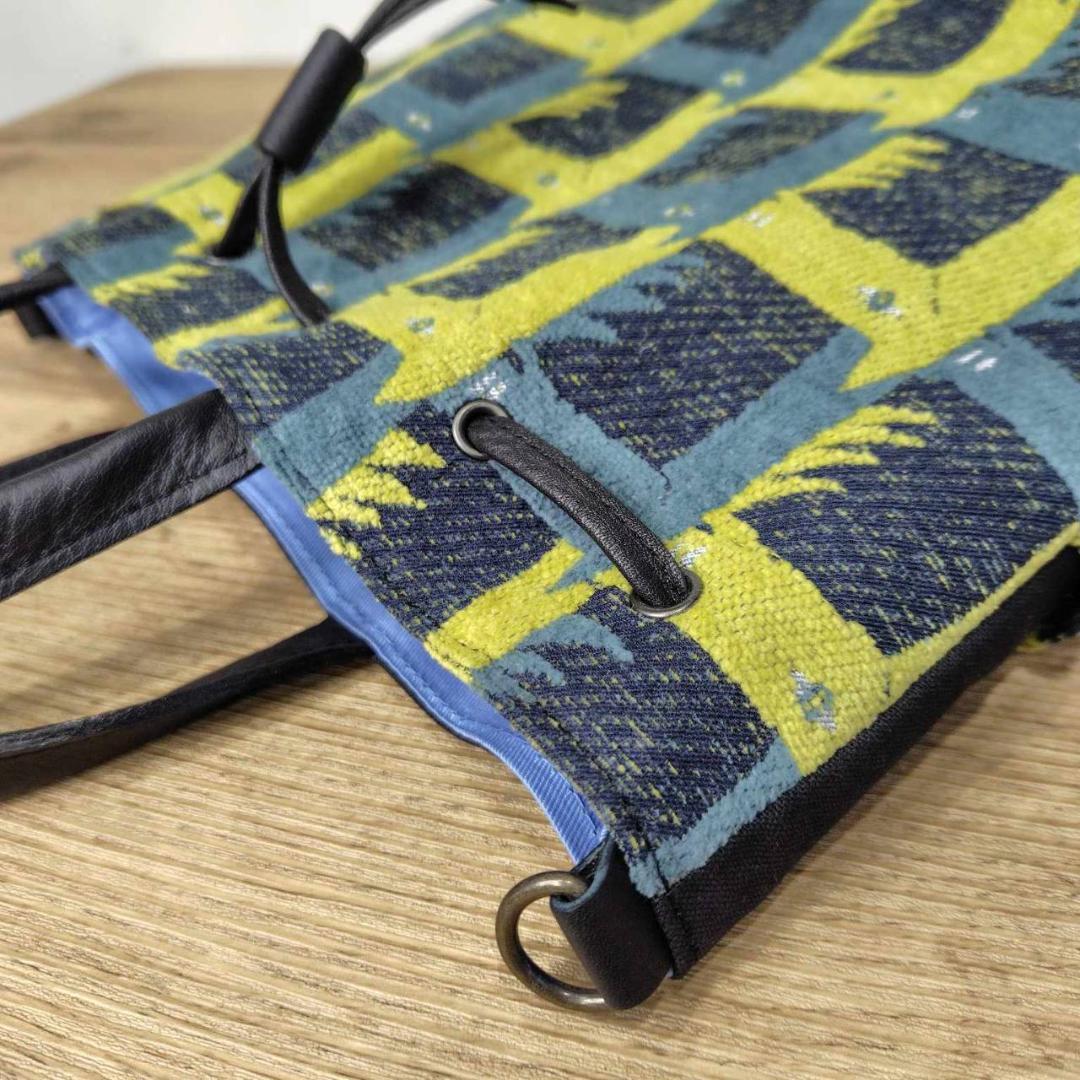 しののめ様/thoroughbredサラブレットネイビー/巾着Lサイズ