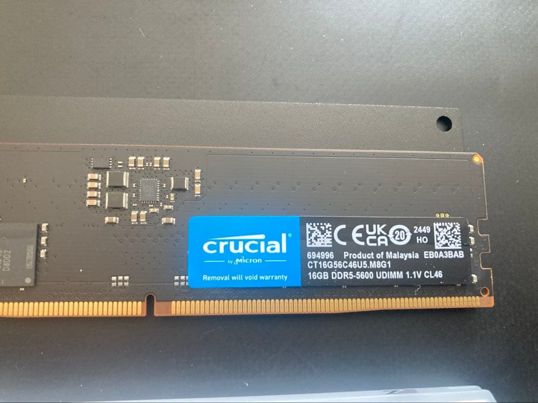 ろひさん専用CPU、メモリー、メモリーヒートシンク