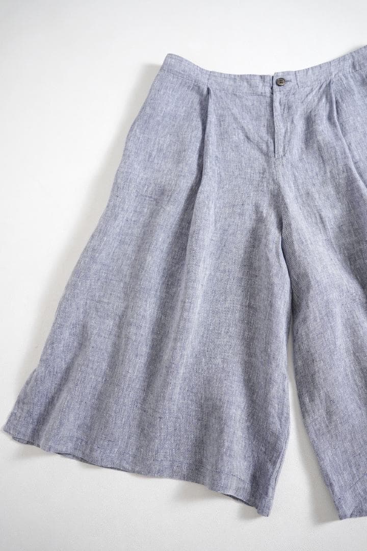 228y*大きい50サイズ 23区×LIBECO リベコ リネン ワイドパンツ