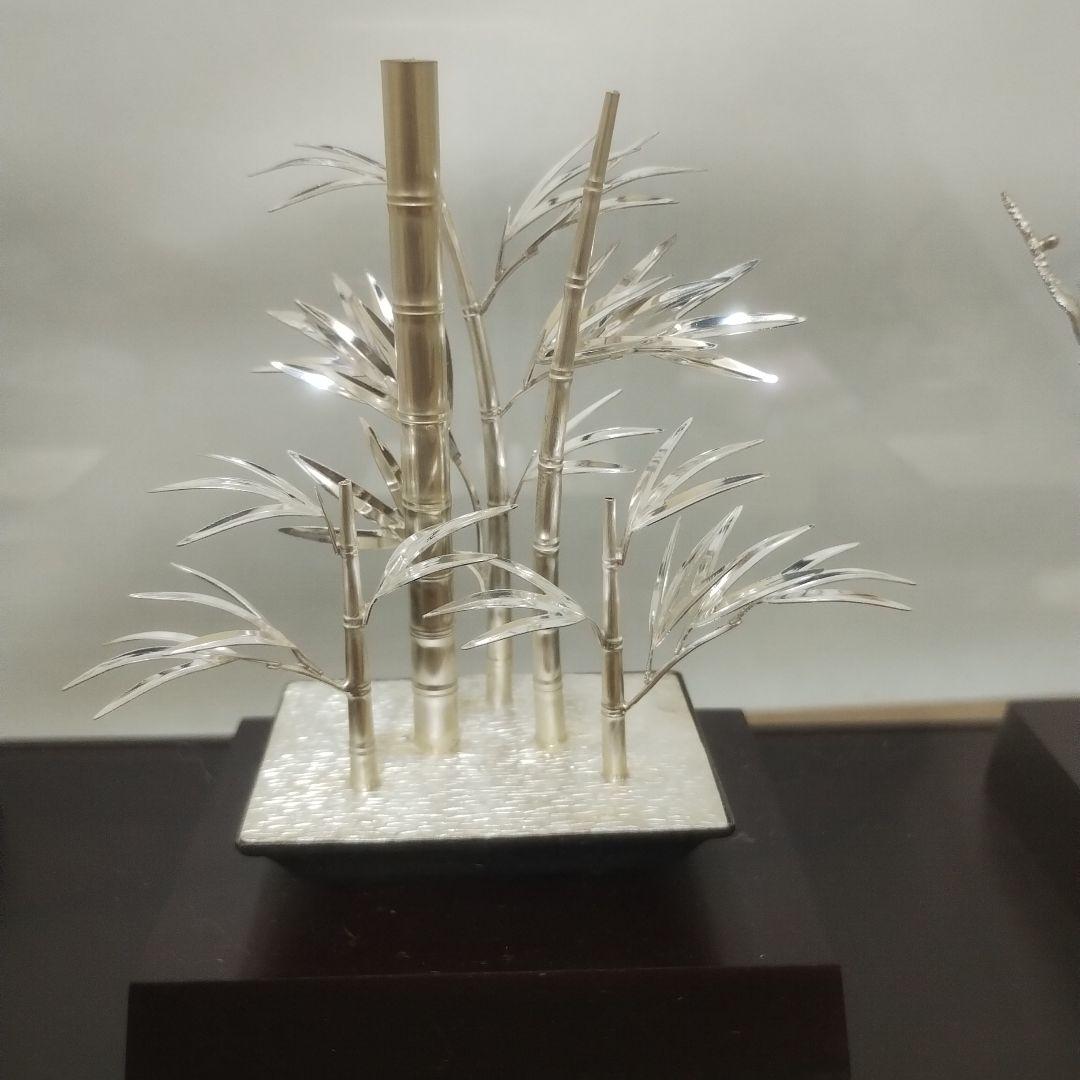 く*ん様 純銀製 盆栽風 金属工芸品