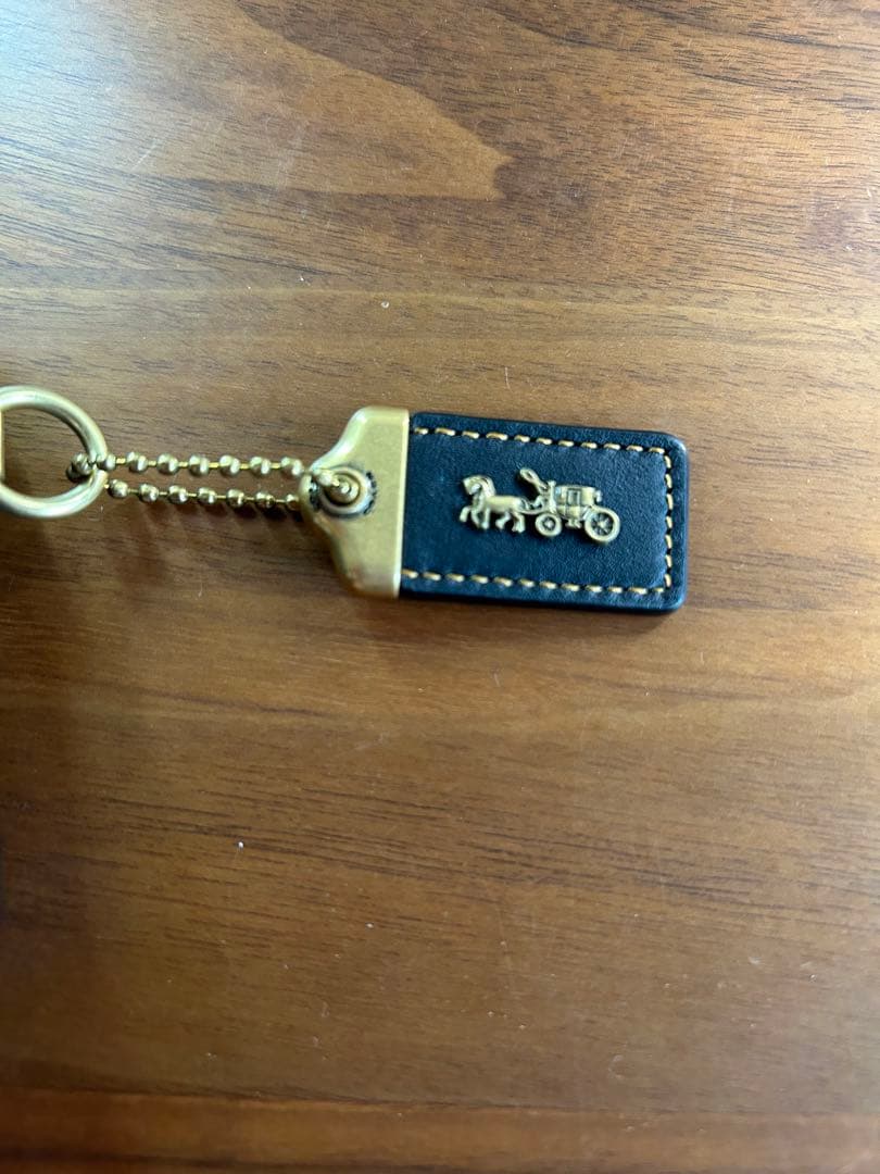 COACHコーチ黒のがま口ケース小銭に入れ