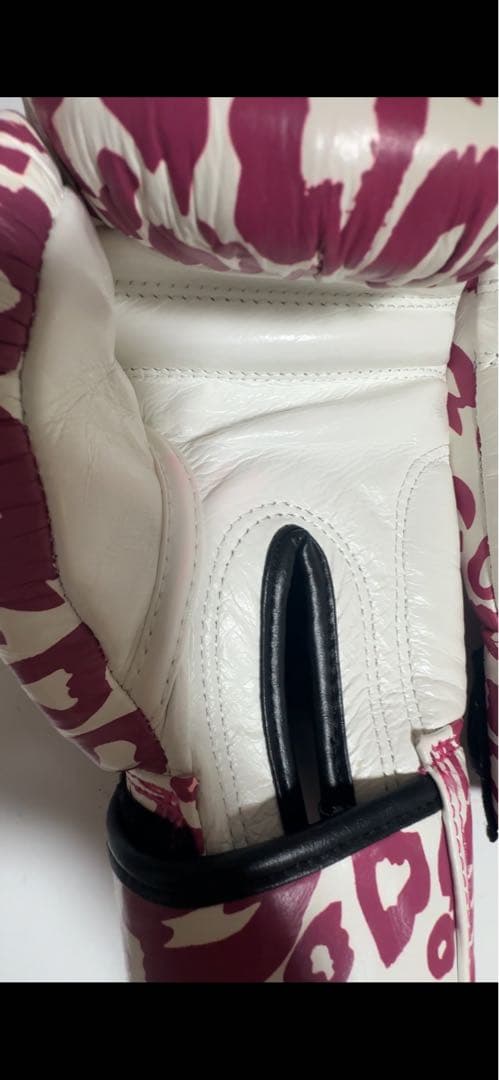 WINDY ボクシンググローブ ヒョウ柄 紫紅色