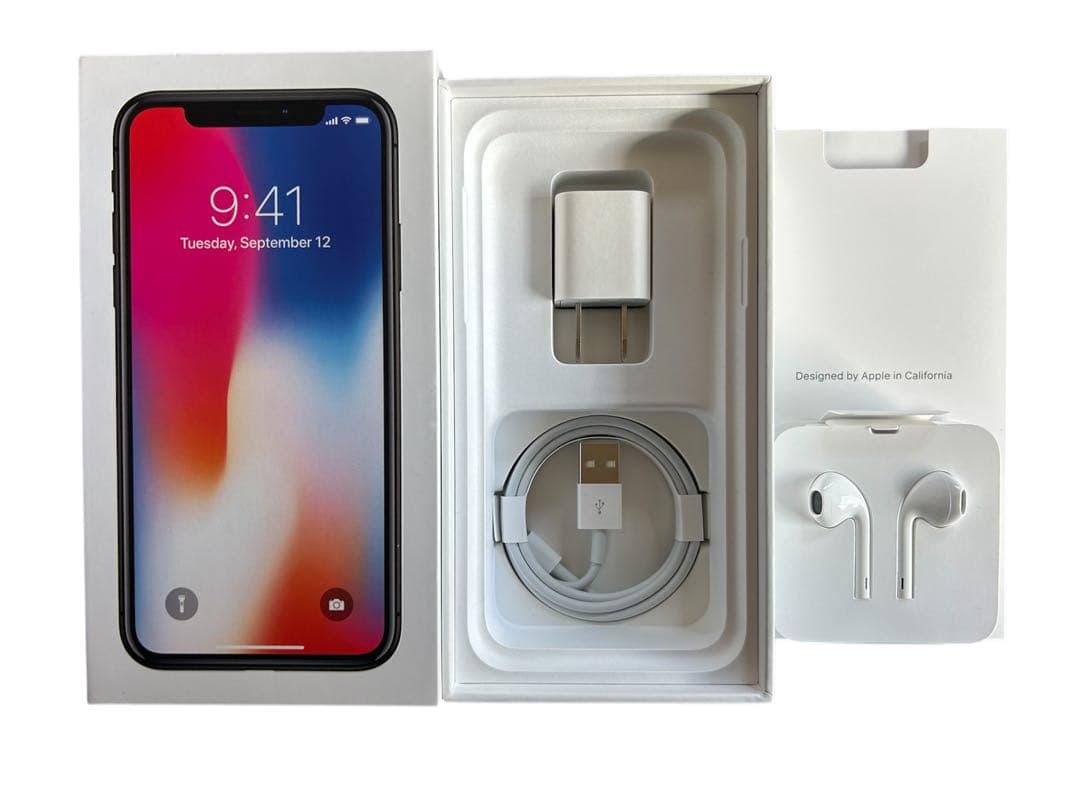 【SIMフリー64GB】Apple iPhone X スペースグレー 本体