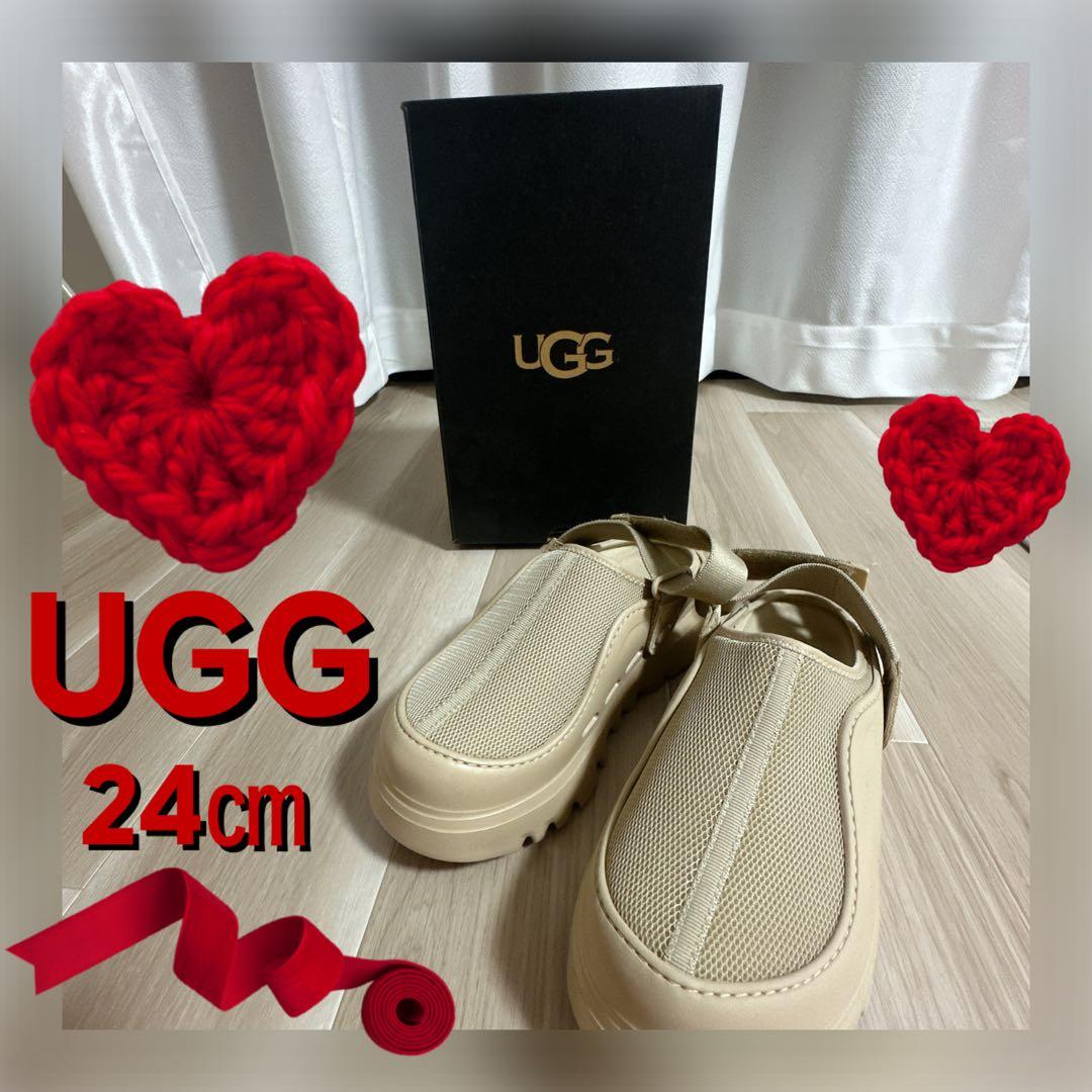 UGG M PEAKMODクロッグ 24cm ベージュ