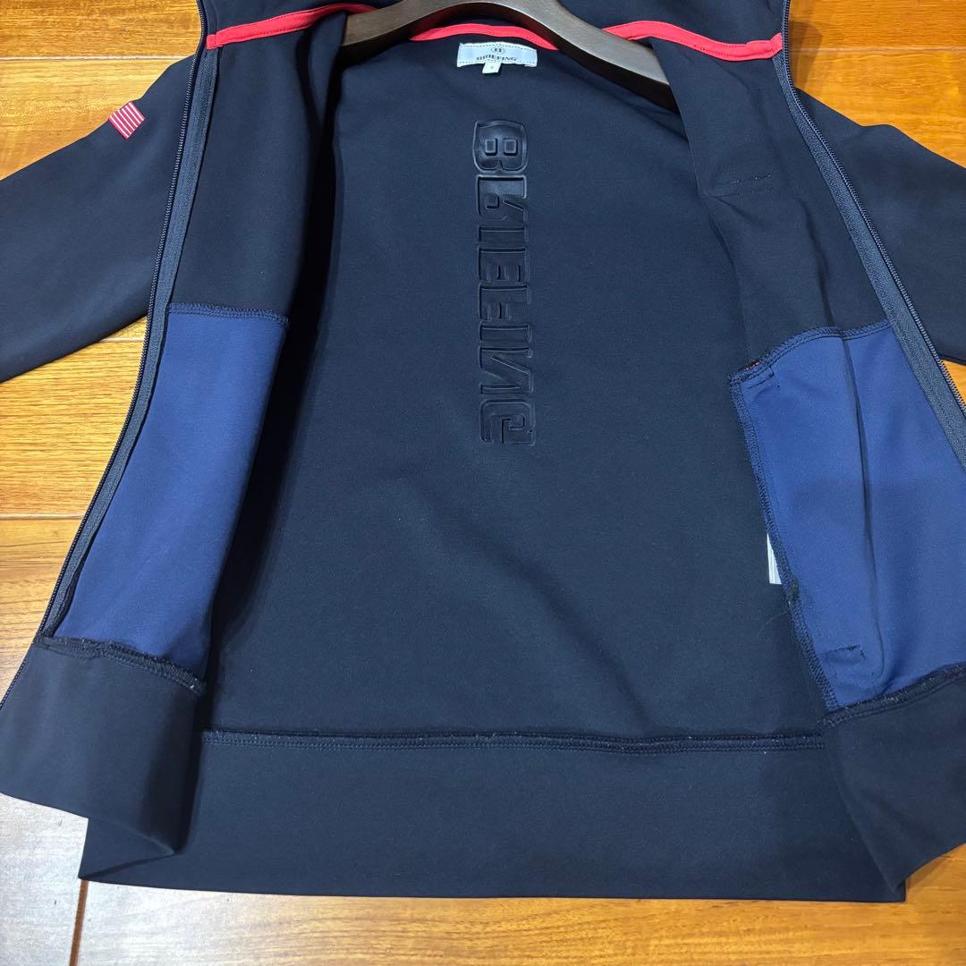 BRIEFING GOLF 3Dロゴパーカーレディース　ブラックネイビーSサイズ