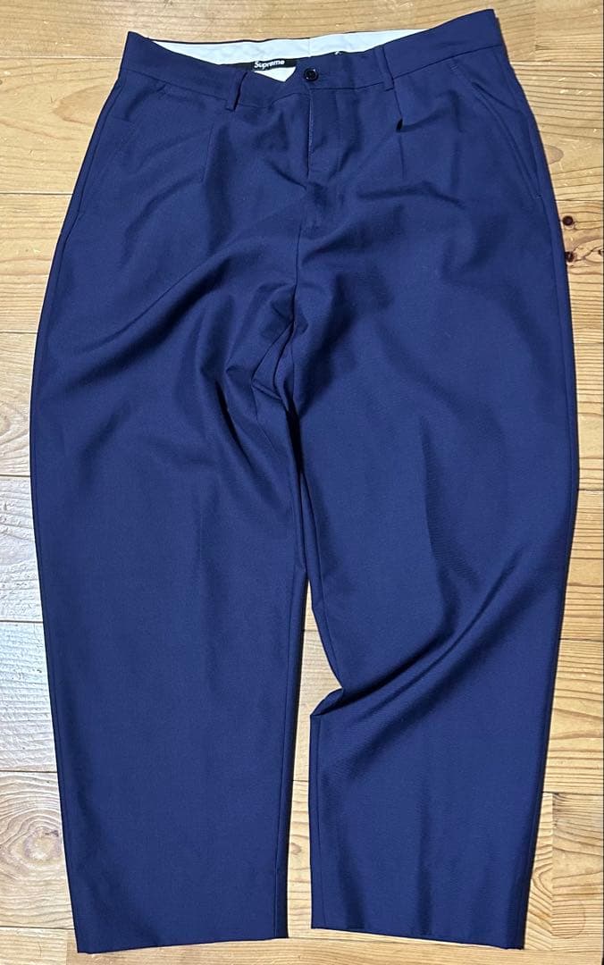 Supreme ネイビー スラックス サイズ32