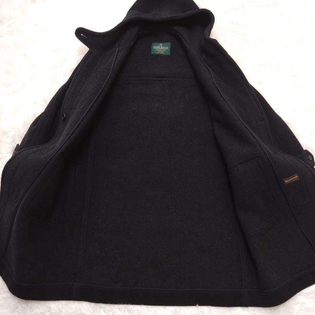 ニューヨーカー ダッフルコート ムーアブルック ヘリンボーン グレー M相当