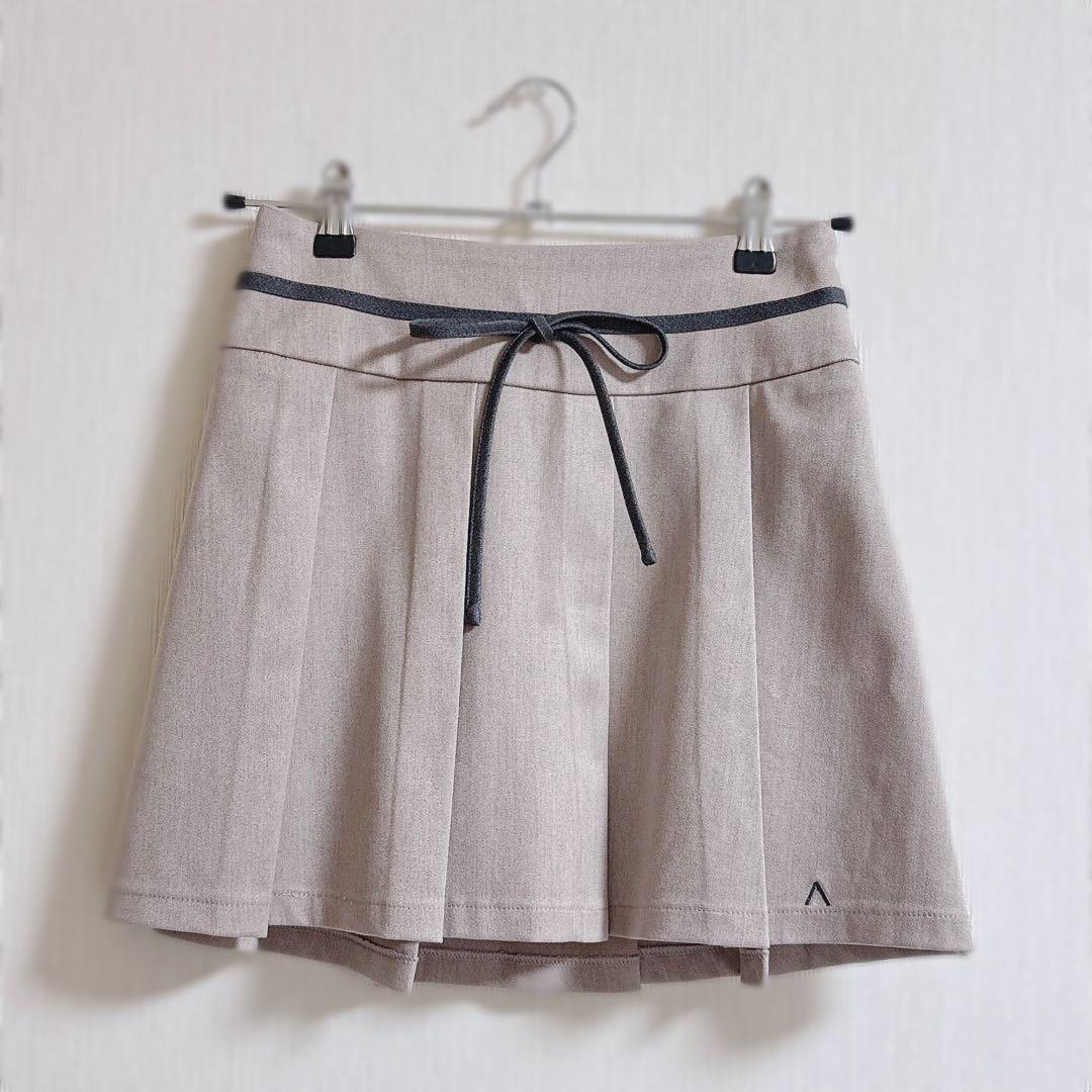 スカート andmary Rain pleats mini skirt