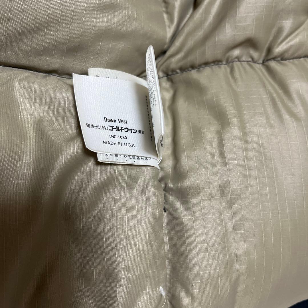 超美品　茶タグ　THE NORTH FACE ブラック ダウンベスト S