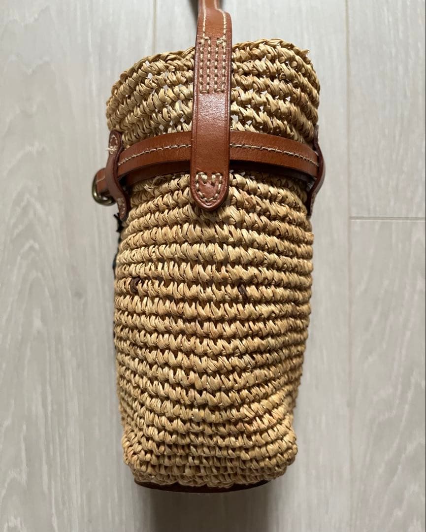 ✨POLO RALPH LAUREN ラフィア ミニベルポート バケットバッグ✨