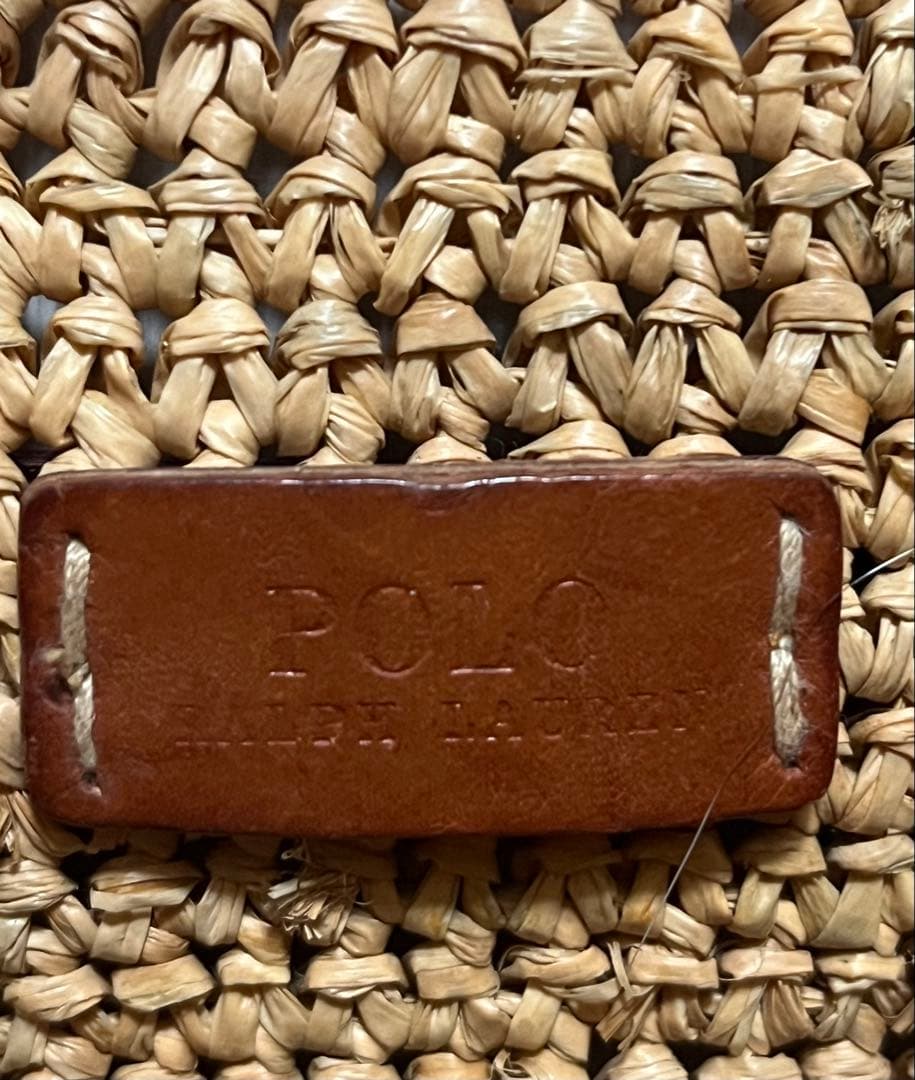 ✨POLO RALPH LAUREN ラフィア ミニベルポート バケットバッグ✨