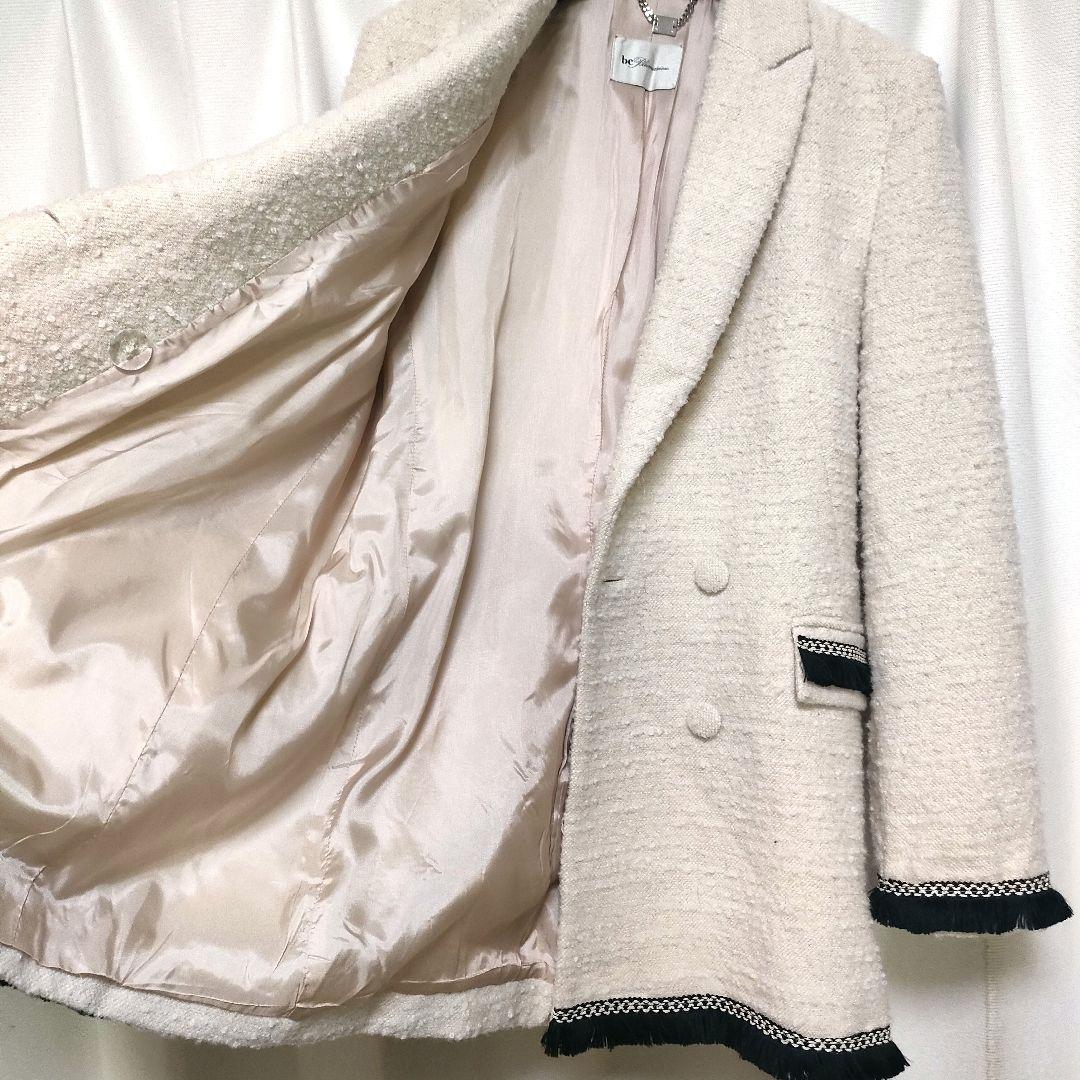 【美品】be Blumarine ブルマリン ツイードジャケット フリンジ
