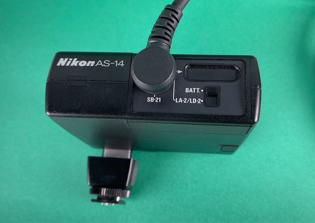 ストロボ　Nikon マクロスピードライト　SB-21+AS-14