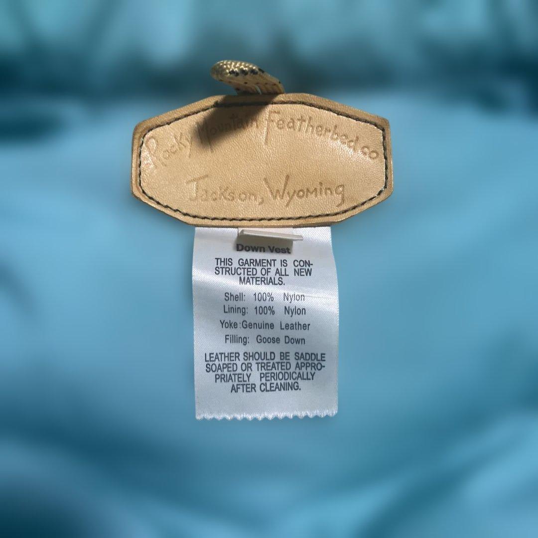【Rocky Mountain】ダウンベスト ロッキーマウンテン レザー