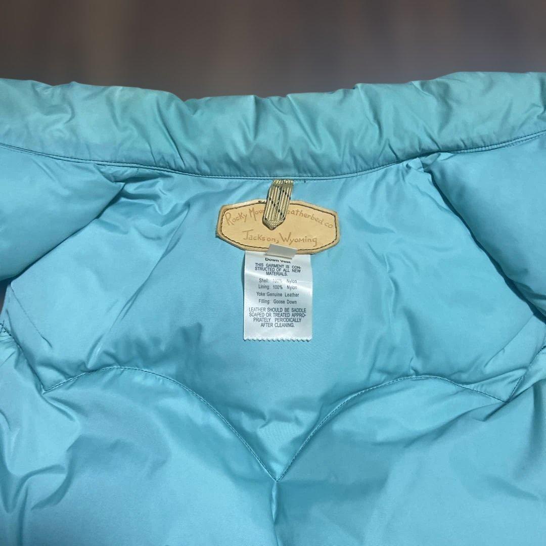 【Rocky Mountain】ダウンベスト ロッキーマウンテン レザー
