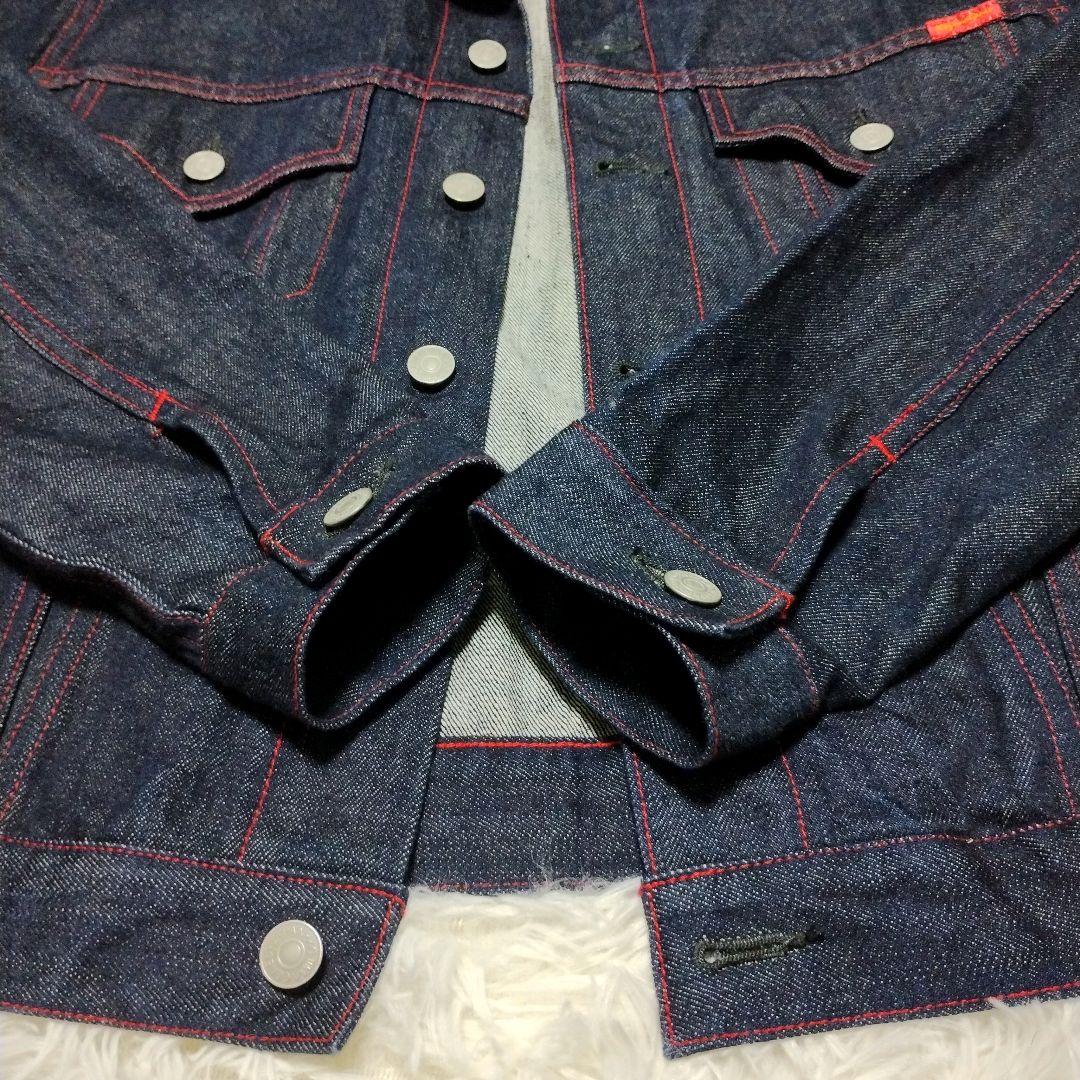 【美品】児島ジーンズ× ラガービール　コラボ　デニムジャケット　L