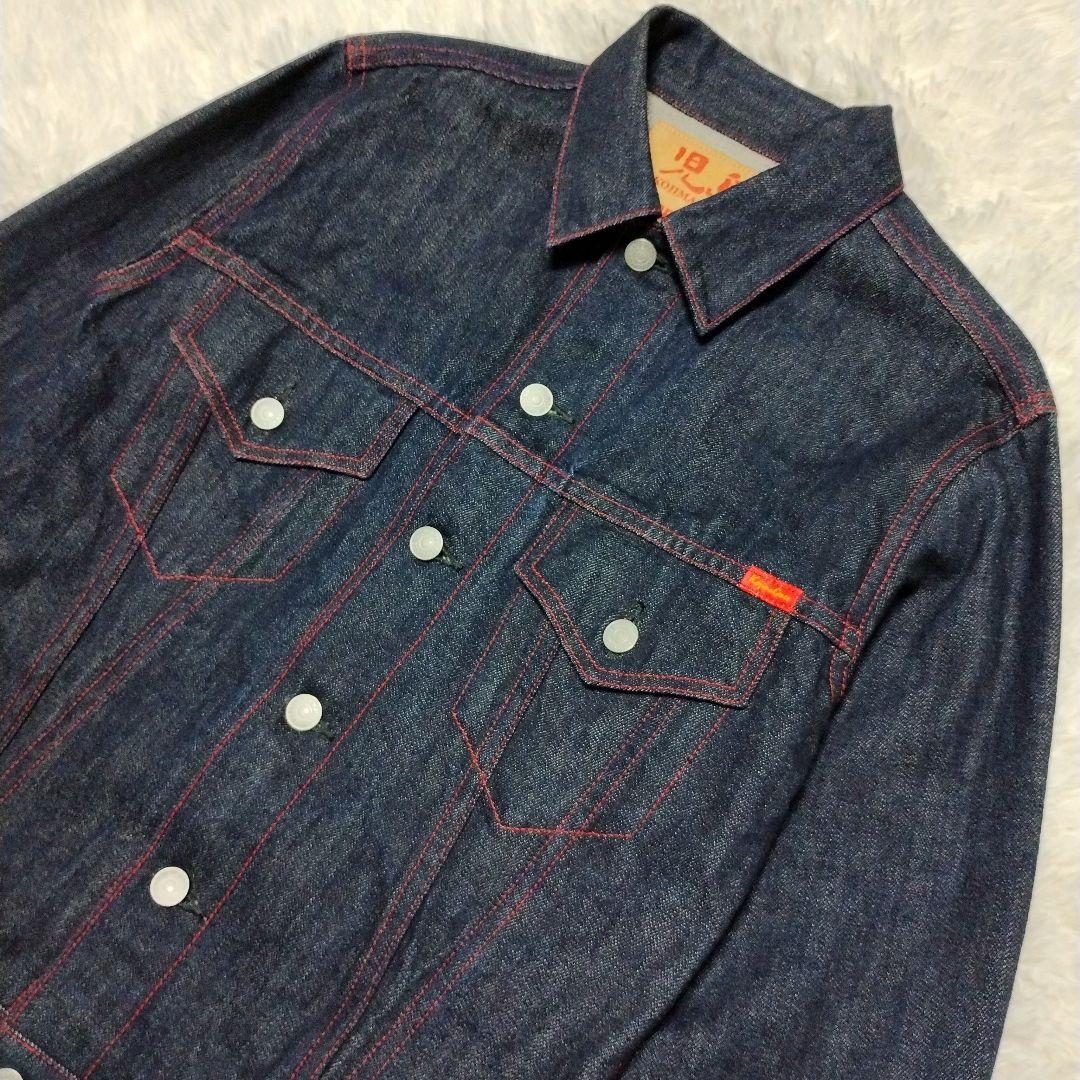 【美品】児島ジーンズ× ラガービール　コラボ　デニムジャケット　L