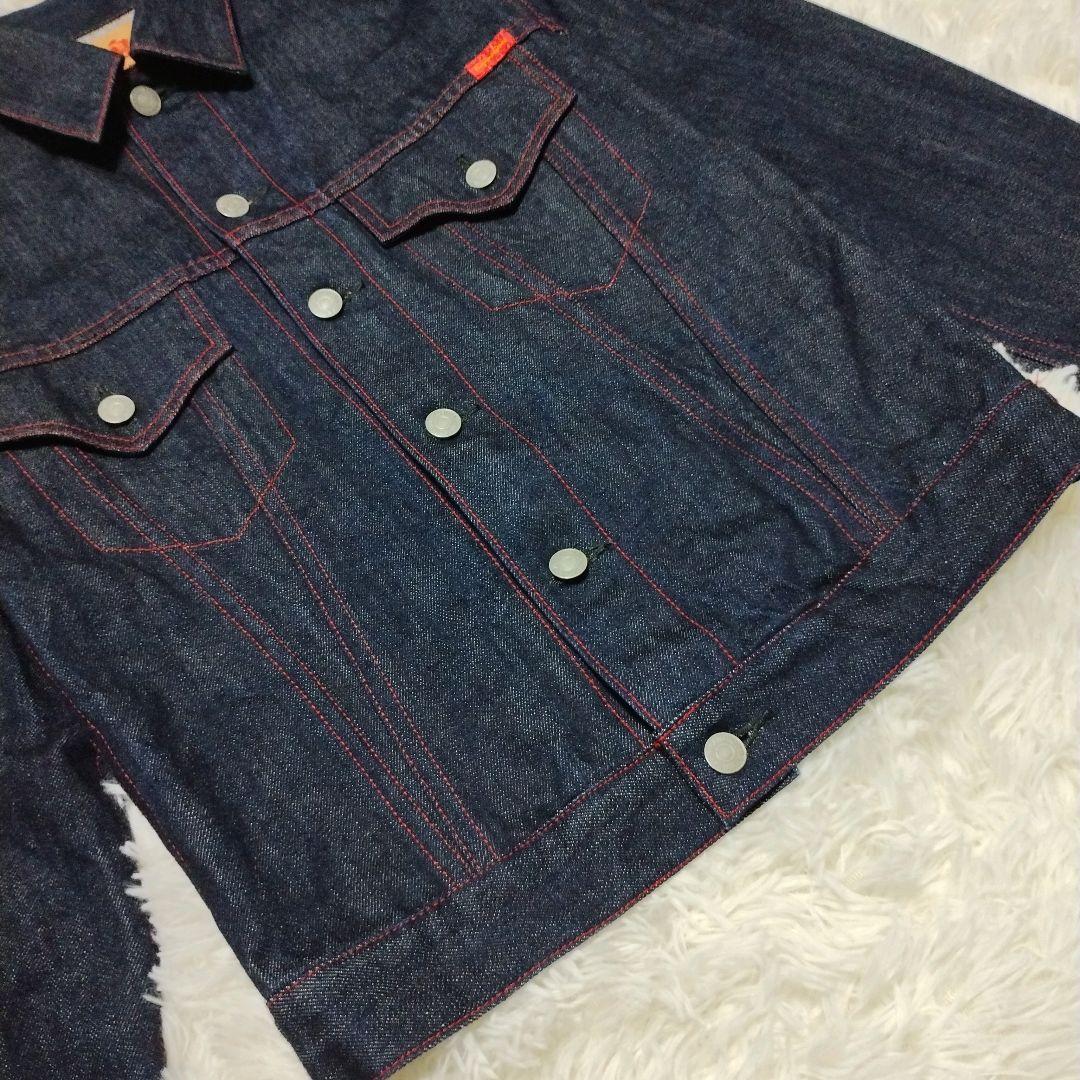 【美品】児島ジーンズ× ラガービール　コラボ　デニムジャケット　L