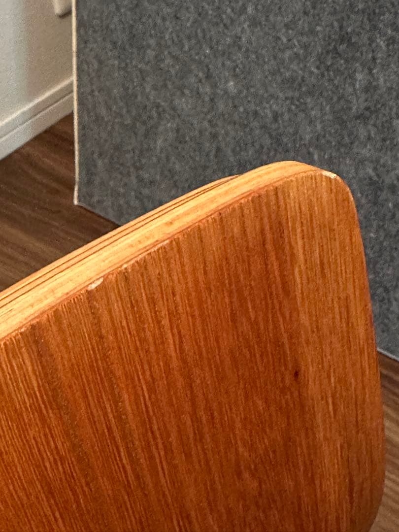 木製穴あき背もたれ座椅子5脚セット