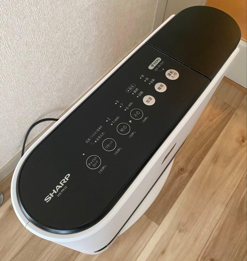 SHARP 加湿 セラミックファンヒーター プラズマクラスター HX-PK12W