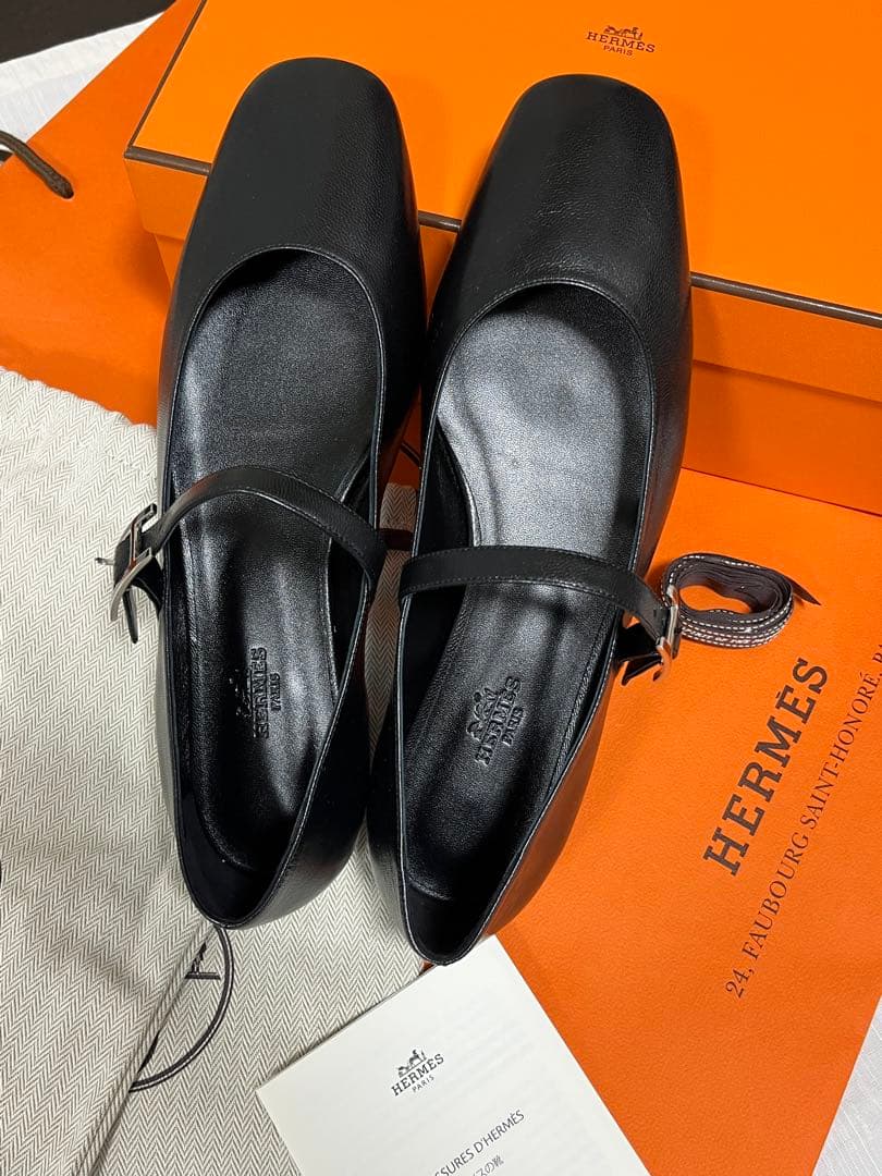 【新品】エルメス ジェーン バレエシューズ 39