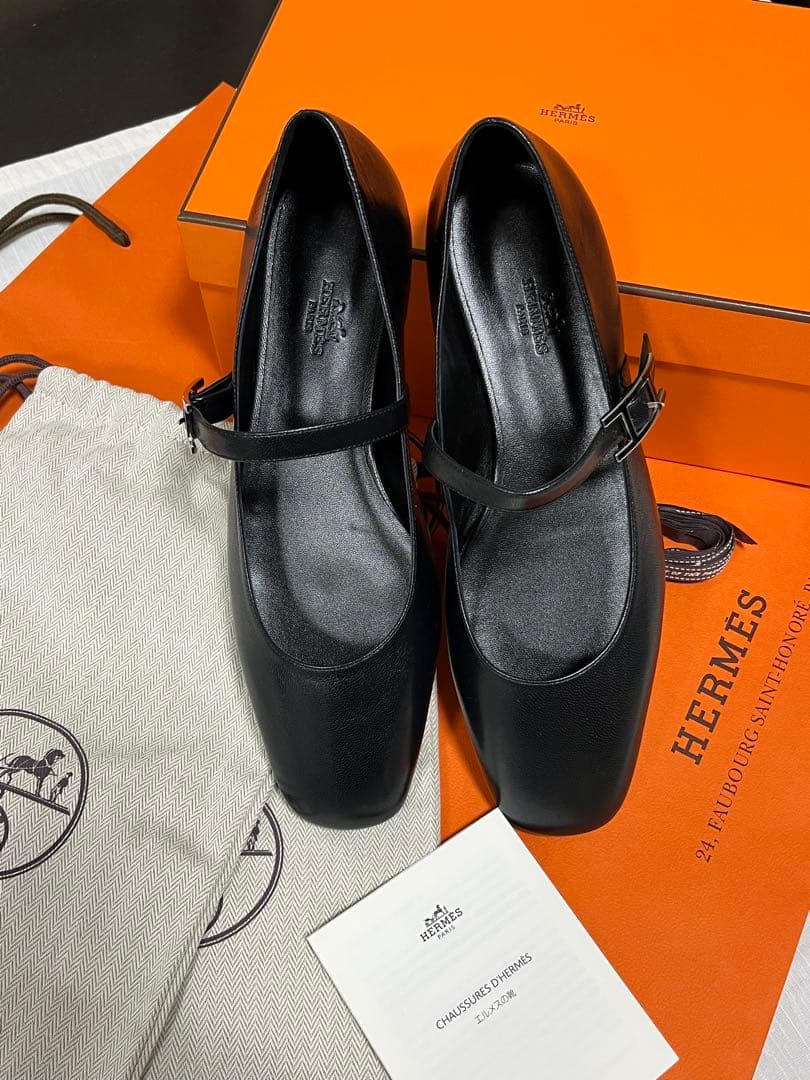 【新品】エルメス ジェーン バレエシューズ 39