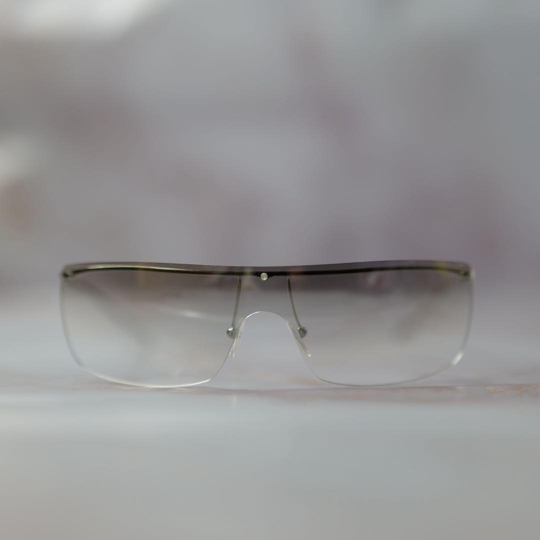 GUCCI グッチ フルフレーム Y2K クリア シルバー モード サングラス