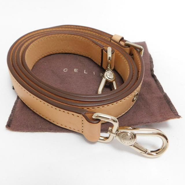 美品 CELINE セリーヌ ショルダーストラップ レザー ヌメ革