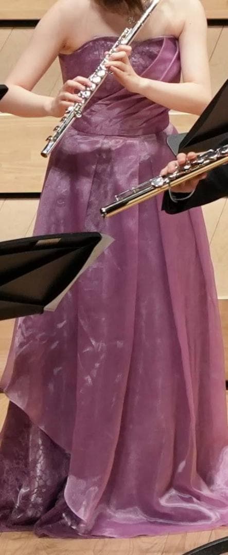 AIMER エメ 演奏会 ステージドレス パープル ピンク 9号 ロング