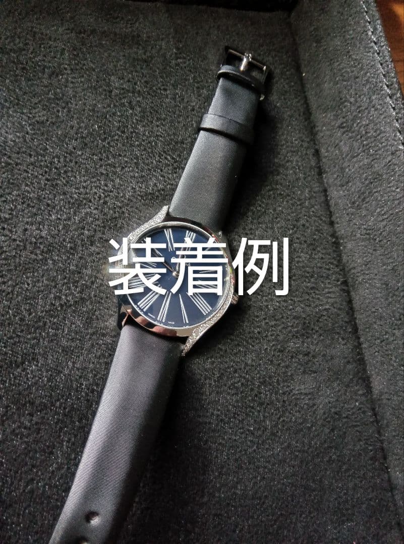 オメガ　純正　サテン　ベルト　ストラップ　18mm ブラック　トレゾア　未使用