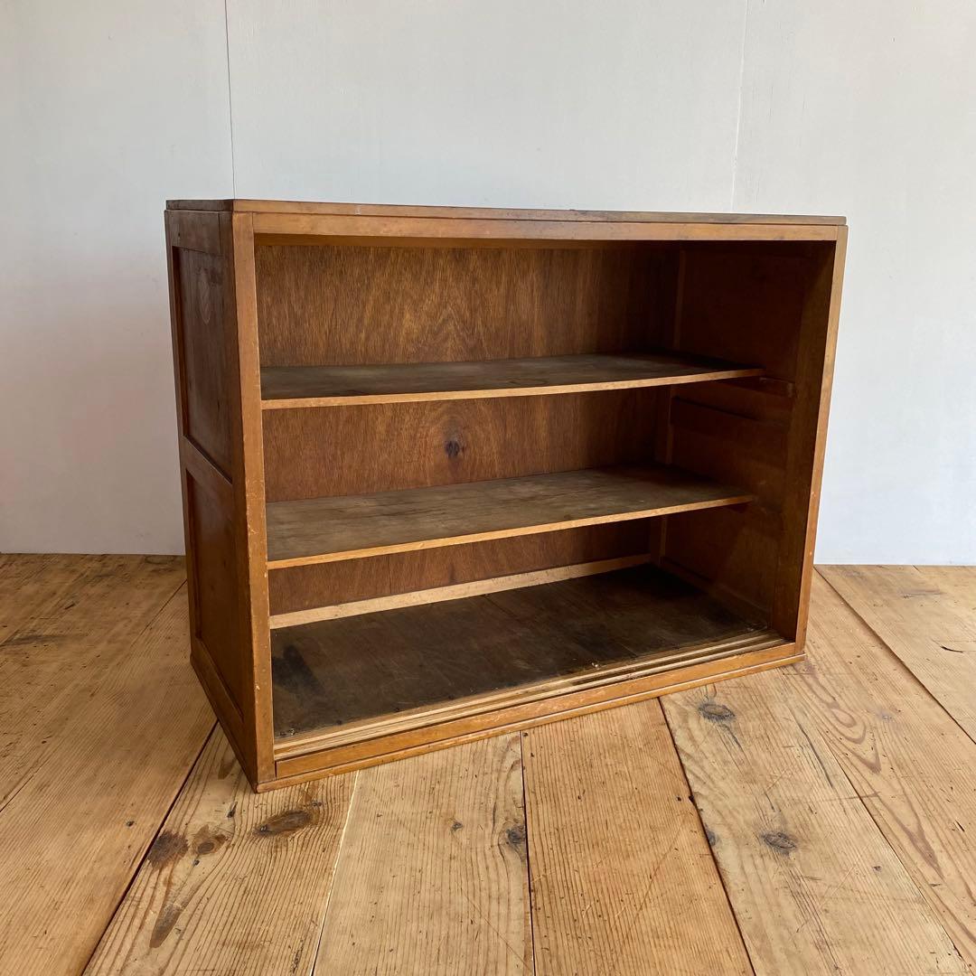 アンティーク オープンラック チェスト 本棚 食器棚 昭和レトロ z856