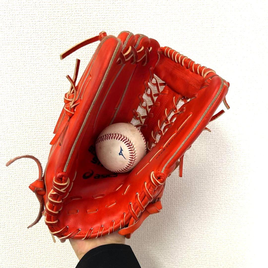 771 アシックス ゴールドステージ 極美品 硬式 外野手用グローブ 左投げ