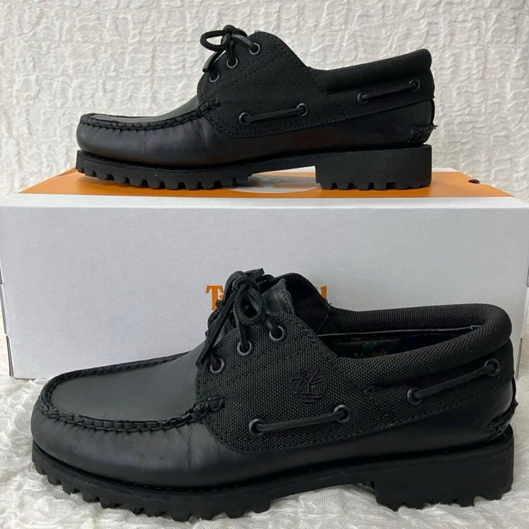 ティンバーランド スリーアイ ボートシューズ ブラック 26cm