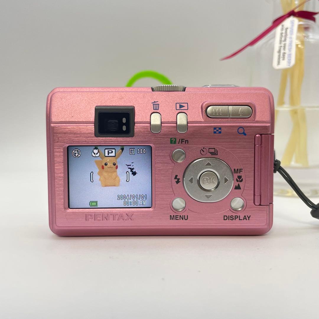 スマホ転送OK✨PENTAX Optio S40✨動作確認済 単三電池 可愛い♪