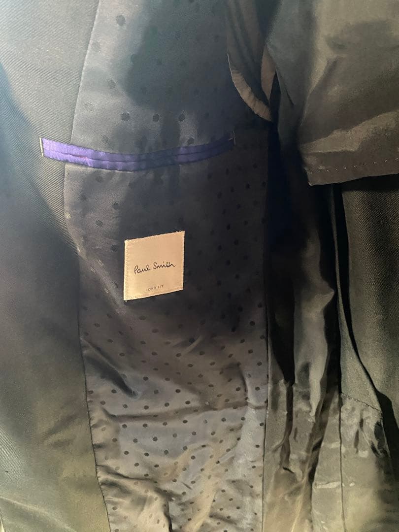 【希少】ポールスミス スーツ M 黒 ドット柄 2019年購入