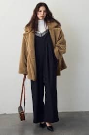 Frene　テディボアミディ丈コート　テディベア　　コート　フラーネ　アウター