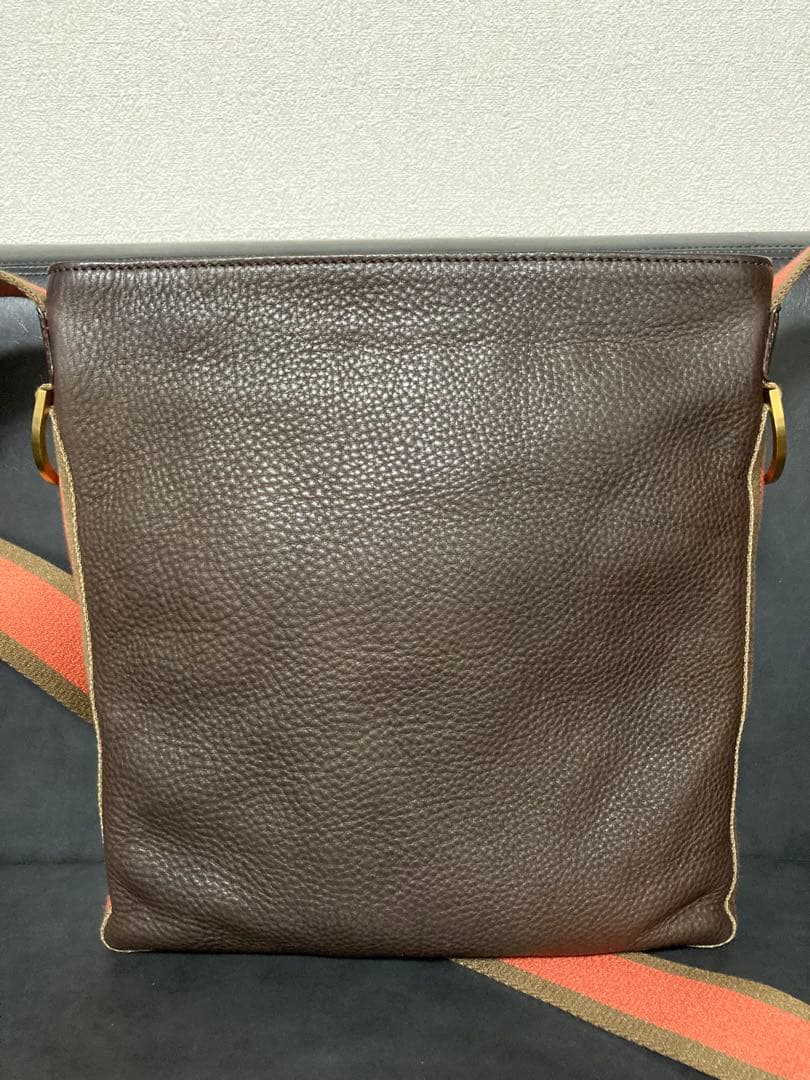 美品⭐︎LOEWE ロエベ　レザー ショルダーバッグ メンズ　ブラウン　ポーチ