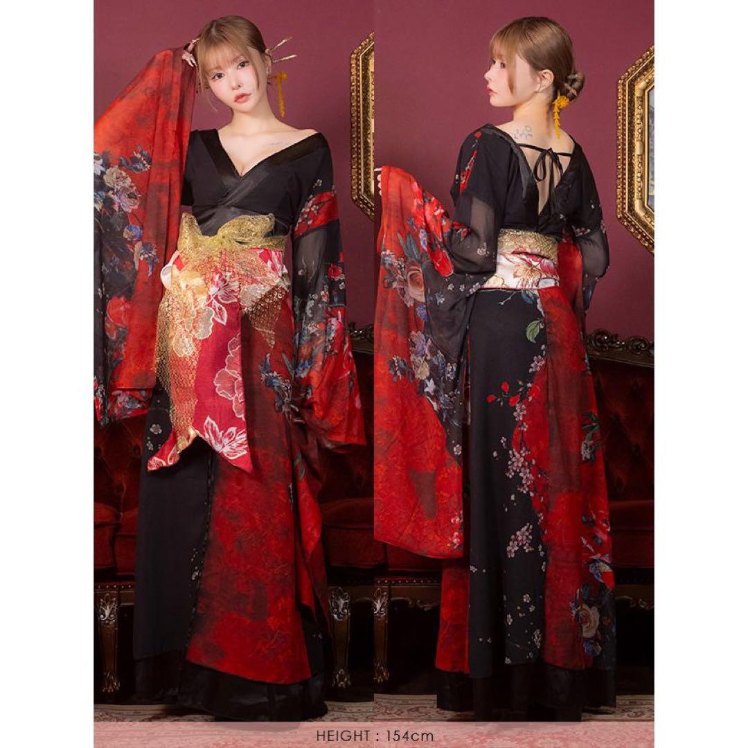 【☆2/1までお値下げ！】Tika 花魁コスプレ 3点セット 衣装 お化けの日