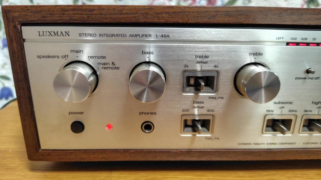 LUXMAN L-48A プリメインアンプ トランジスター ラックスマン