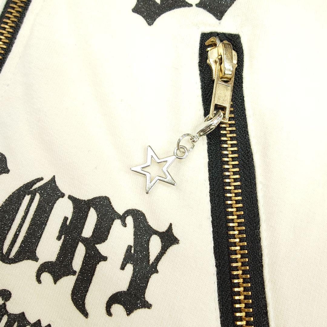 【新品】d.i.a. ドクロ 星柄 ラメプリント ワンピース パーカー Y2K