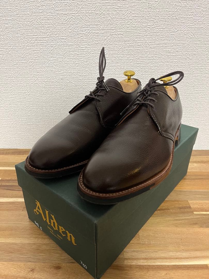 ほぼ新品 オールデン グレインレザー 941C US7.5D プレーントゥ