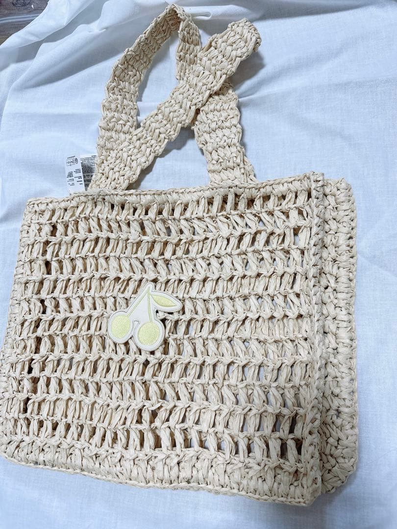 Bonpoint メッシュバッグ ベージュ　夏