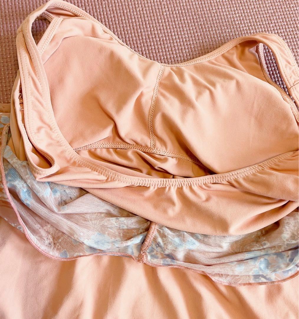 チャコット　バランス　ヨガ　セット　レギンス　トップス　Sサイズ　オレンジ　花柄