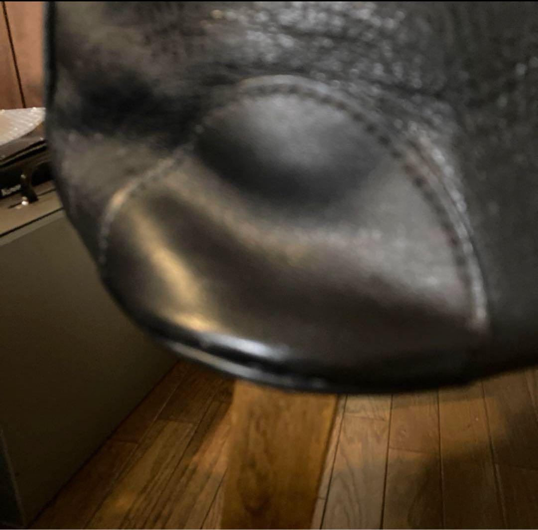 80s COMME des GARCONS ヴィンテージボストンバッグ★レザー黒