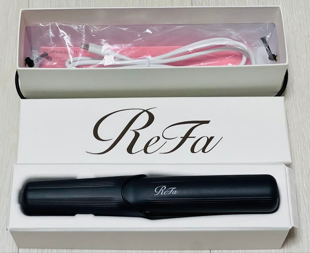 リファ フィンガーアイロン ST ブラック ヘアアイロン ReFa