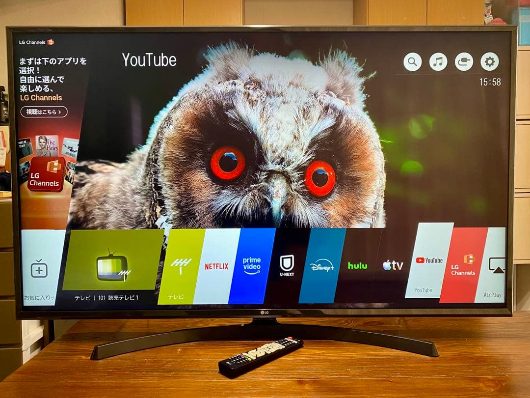 4Kパネル,Wi-Fi,動画アプリ,55インチ液晶テレビ LG 55UK6300